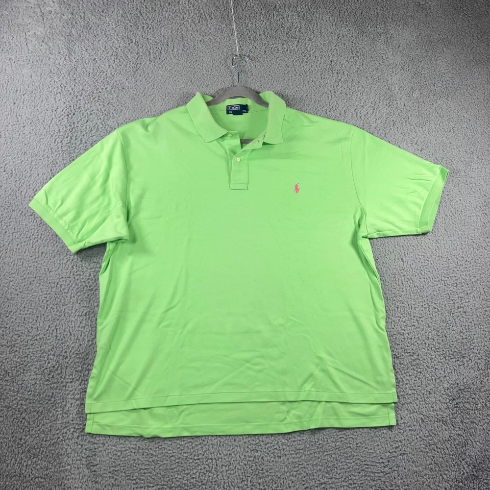 Ralph Lauren Polo Shirt Men 2XL Big Pony Logo Classic Preppy Casual